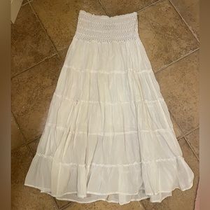 Long white skirt perfect for beach